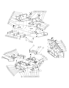 Fabricated Cutter Deck 48 (2008 And Before) Diagram and Parts List for M48-KW (53AI8CT2050-23HP)(2009 & Before) Cub Cadet Lawn Tractor